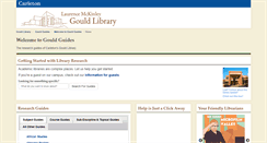 Desktop Screenshot of gouldguides.carleton.edu