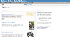 Desktop Screenshot of contentdm.carleton.edu