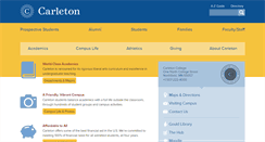 Desktop Screenshot of carleton.edu