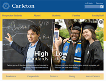 Tablet Screenshot of carleton.edu